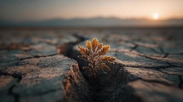 困難を乗り越える生命のメッセージの写真