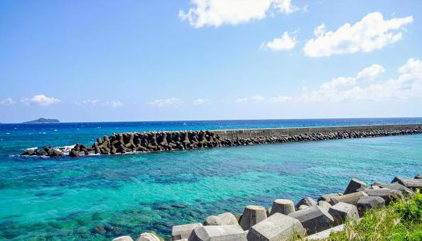 防波堤 防波堤の写真