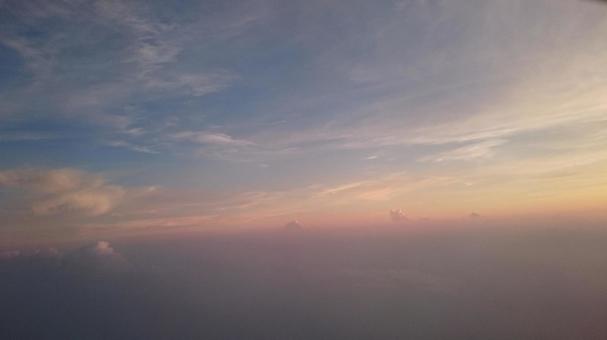 夕焼けの空 夕焼けの空の写真