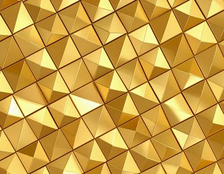金色ピラミッド模様 金色ピラミッド模様の写真