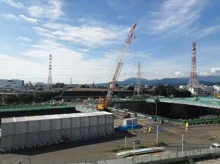 橋本駅 リニア中央新幹線 橋本駅 リニア中央新幹線 橋本駅,リニア中央新幹線,工事の写真素材