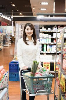 Photo, supermarket, female, people, 