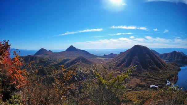 榛名富士 紅葉,アウトドア,登山の写真素材