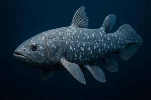 生きた化石と呼ばれる古代魚シーラカンス 生きた化石と呼ばれる古代魚シーラカンスの写真
