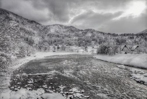 冬の白川郷 冬の白川郷の写真