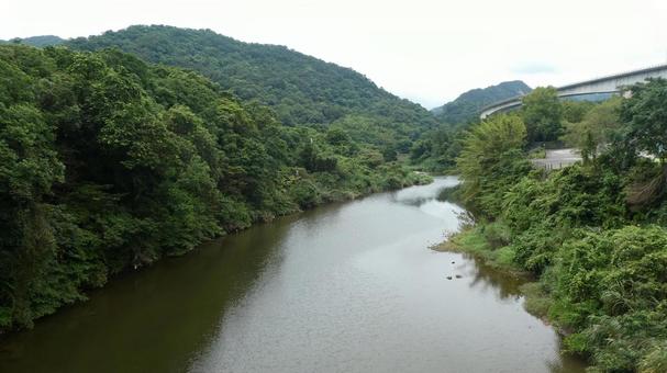 台湾・十分の川 台湾・十分の川 台湾,海外,自然の写真素材