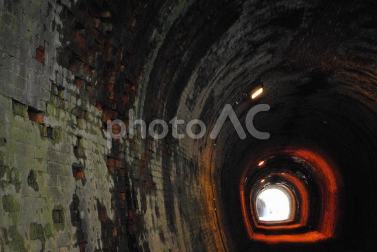 碓氷峠アプトの道のトンネル 安中市,碓氷峠,アプトの道の写真素材