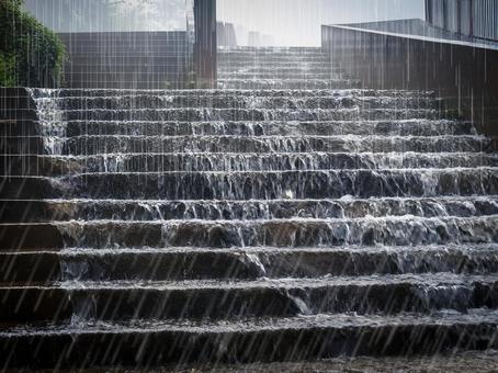 大雨の階段_AS000010 大雨の階段_AS000010の写真