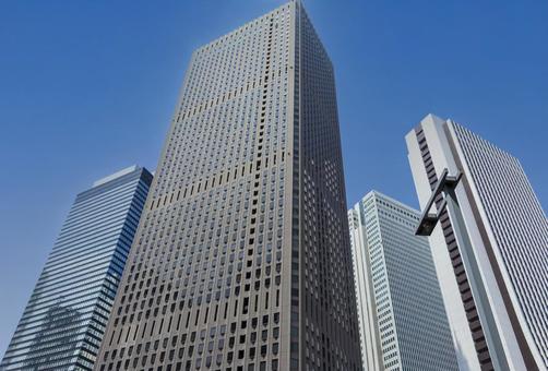 東京新宿摩天大樓的風景, JPG 東京新宿摩天大樓的風景, 東京, 新宿, 建築, JPG