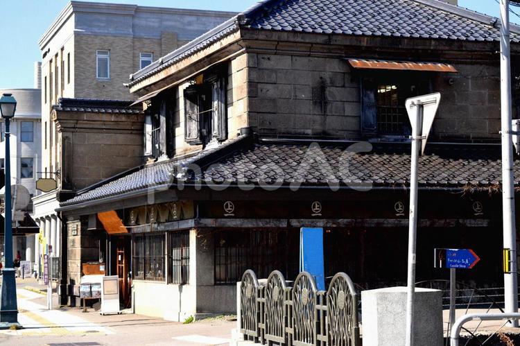 小樽　レトロな街並み 小樽堺町通り商店街,小樽,小樽市の写真素材