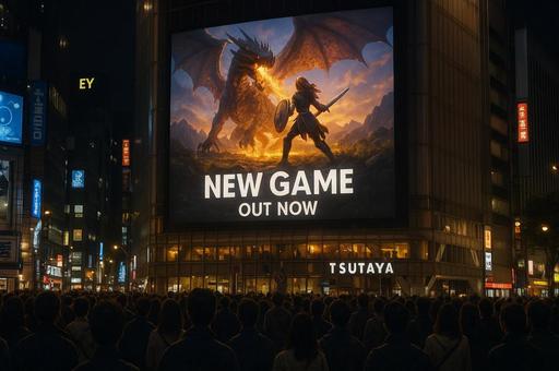 NEWGAME発表広告の写真