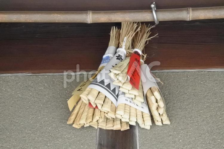 祇園祭、家々に届く祈り｜玄関に吊るす粽 祇園祭,粽,ちまきの写真素材