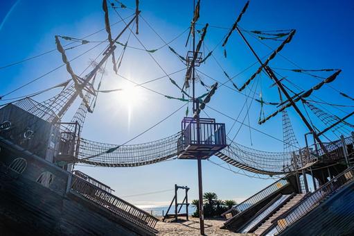 静岡県　広野海岸公園の風景 静岡,静岡県,静岡市の写真素材