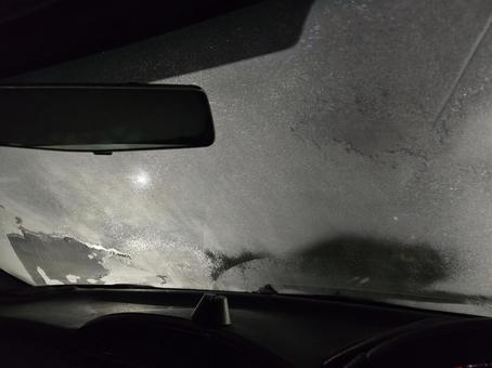 Frozen car windshield, JPG Frozen car windshield, JPG