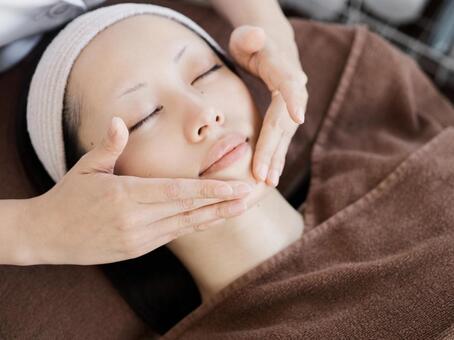 Facial beauty treatment image, thẩm mỹ viện, ở mặt, chăm sóc, JPG