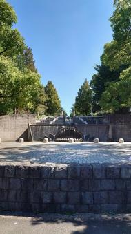 公園にある謎の場所 公園にある謎の場所 公園,晴れ,横浜の写真素材