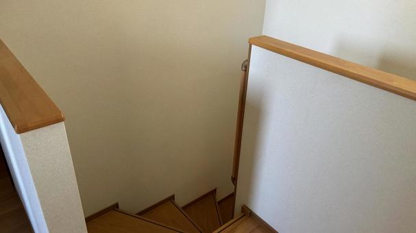 家の階段 家の階段 手すり,家,2階の写真素材