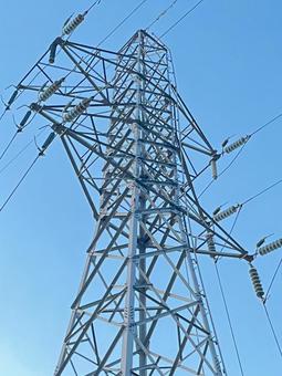 鉄塔 送電線 鉄塔 送電線の写真