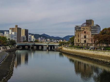 【広島県】広島市・原爆ドーム 原爆ドーム,広島県,広島市の写真素材