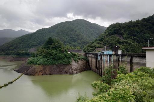 福井県-広野ダムとダム湖 福井県-広野ダムとダム湖 広野ダム,ダム,重力式コンクリートダムの写真素材