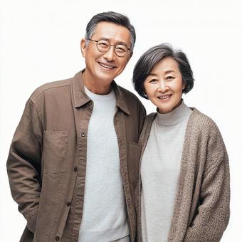 幸せが伝わる夫婦のポートレート 幸せが伝わる夫婦のポートレートの写真