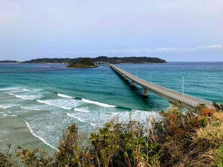 角島大橋 角島大橋 海,角島,角島大橋の写真素材