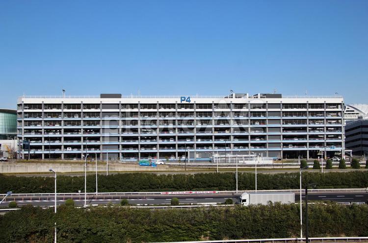 羽田空港・第4駐車場 P4（東京） 羽田,羽田空港,東京の写真素材