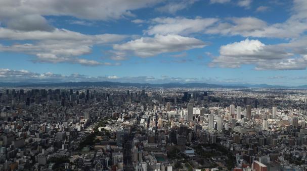 あべのハルカスから大阪市街を見下ろす あべのハルカスから大阪市街を見下ろすの写真