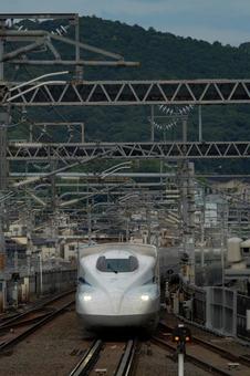 新幹線　京都駅 東海道新幹線,京都駅,のぞみの写真素材