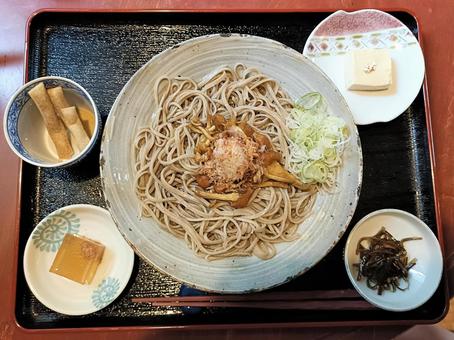 Nameko grated soba noodle set meal, JPG Nameko grated soba noodle set meal, JPG