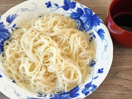 素麺 素麺,冷やし素麺,そうめんの写真素材