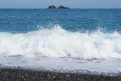 美しい波と海岸の風景 美しい波と海岸の風景の写真