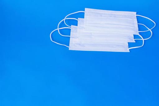 Simple mask on blue background, JPG Simple mask on blue background, JPG