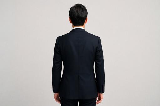 ビジネスマンの後ろ姿 ビジネスマンの後ろ姿の写真