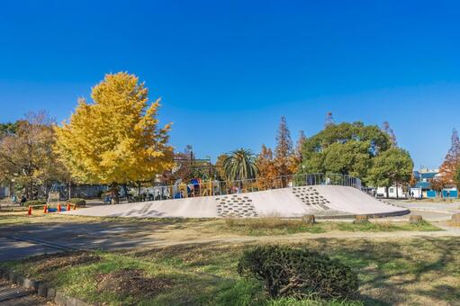 大師公園の子ども広場 大師公園,川崎市,川崎区の写真素材