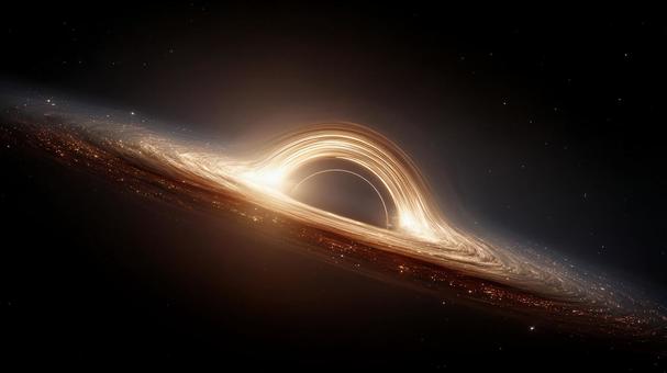 超現実的な深宇宙のブラックホール 超現実的な深宇宙のブラックホールの写真