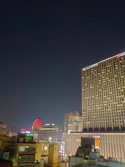 大阪梅田の夜景・都会の夜 大阪梅田の夜景・都会の夜の写真