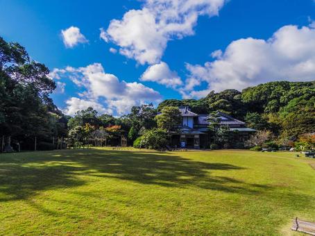 【山口県】下関市・長府庭園 長府庭園,長府,日本庭園の写真素材