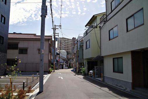 昭和の雰囲気を残す町角 町角,路地,隘路の写真素材