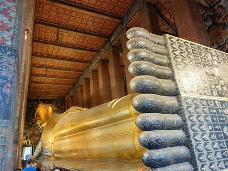 ワット・ポー 涅槃仏 ワット・ポー 涅槃仏 ワット・ポー,ワットポー,タイの写真素材