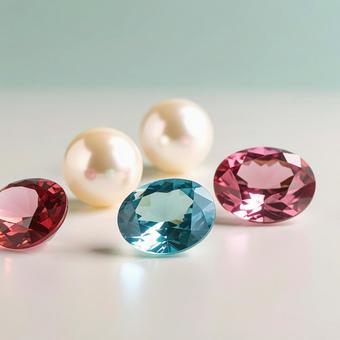 パールと宝石 パールと宝石の写真