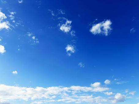 爽やかな空と白い雲 テクスチャ,空,空模様の写真素材