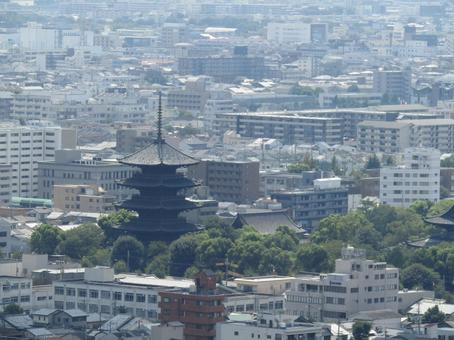東寺五重塔遠望 東寺五重塔遠望の写真