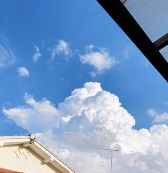 Photo, summer, blue sky, cloud, 