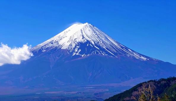 富士山と青空 富士山と青空の写真
