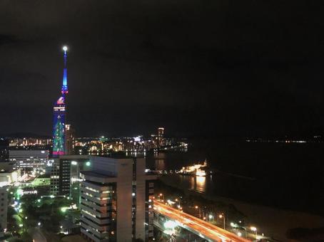 福岡の夜景 福岡の夜景の写真