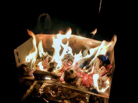 焚火 焚火,キャンプ,夜の写真素材
