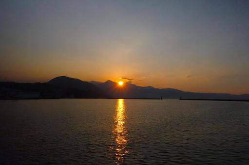 海と夕陽① 海と夕陽①の写真