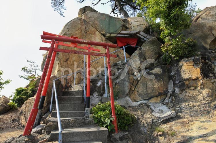 岡山県倉敷市　穴場稲荷奥院 穴場稲荷,穴場稲荷奥院,奥院の写真素材