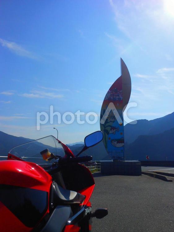 バイクでツーリング バイク,オートバイ,単車の写真素材